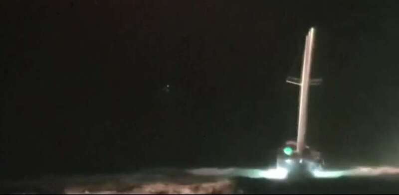 Imagen del velero encallado/TA.